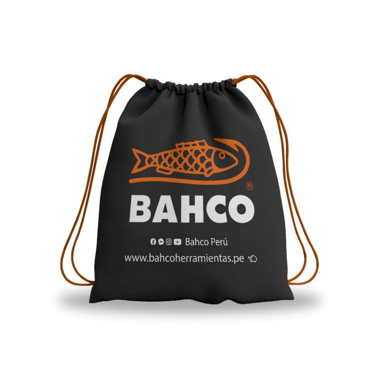 BOLSO MOCHILA BAHCO Diseño y Serigrafía