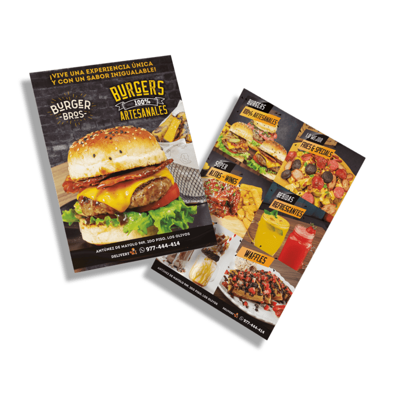 FLYER BURGER BROS
Impresión