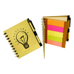 LIBRETA - ECOLÓGICA - CON LAPICERO Y POST IT